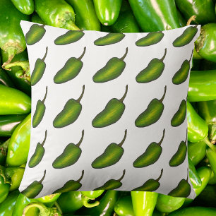 Coussin Légumes de poivre vert épicé Jalapeño Hot Vegetabl