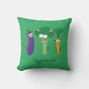 Coussin Légumes Taureaux Enfants Mignons Dessin Animé