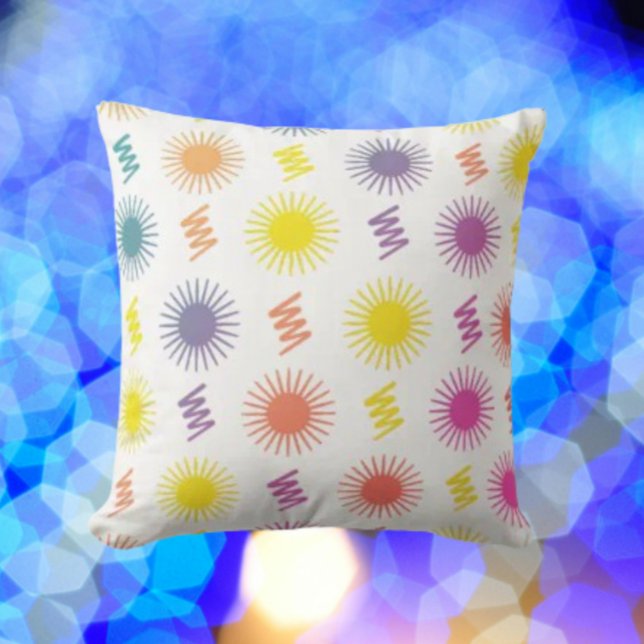 Coussin L'élégance naturelle Botanique Arc-en-ciel (Créateur téléchargé)