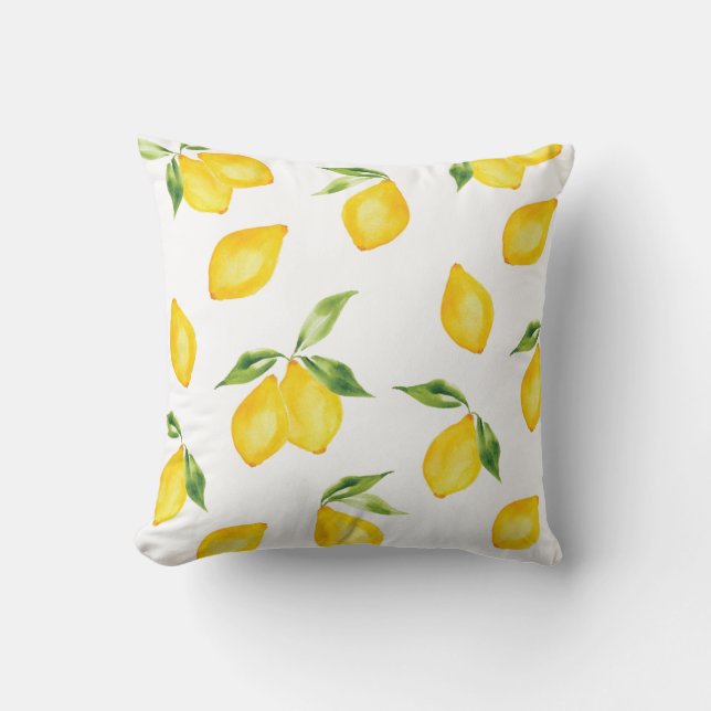 Coussin Lemon Leaves (Recto)