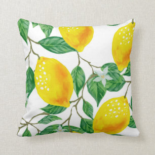 Coussin LEMON TREE, Jaune & Vert