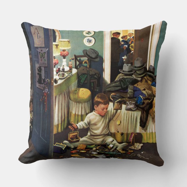 Coussin L'enfant en bas âge vide des bourses (Recto)