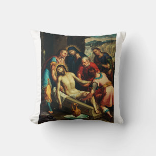 Coussin L'ensevelissement du Christ Juan Rodríguez Juarez