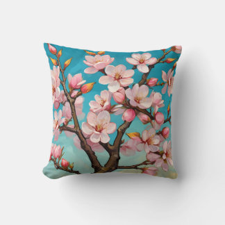 Coussin Lente éveil des fleurs
