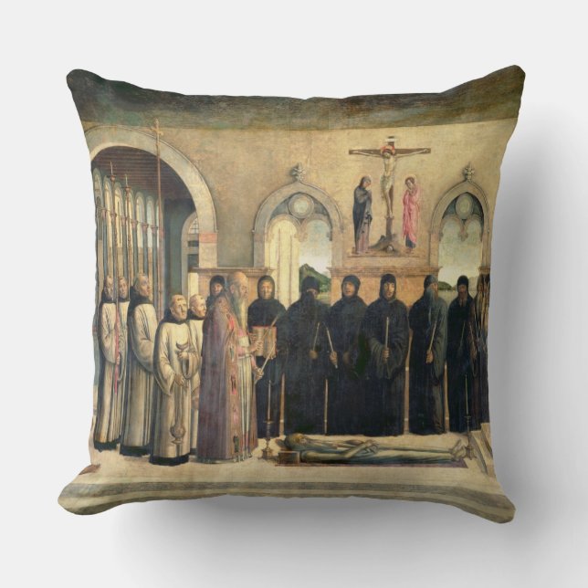 Coussin L'enterrement de St Jerome, c.1470-1472 (l'huile (Recto)