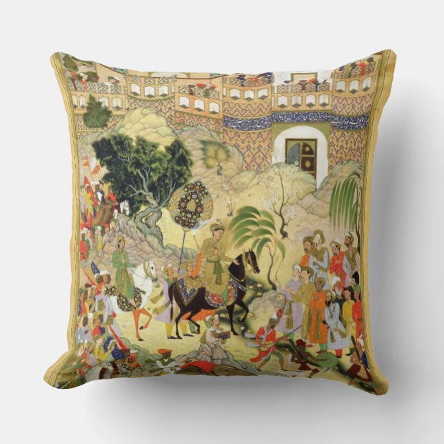 Coussin L'entrée triomphante d'Akbar d'empereur dans (Recto)