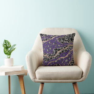 Coussin Léo Imprimé Animal Paillettes Glam 2