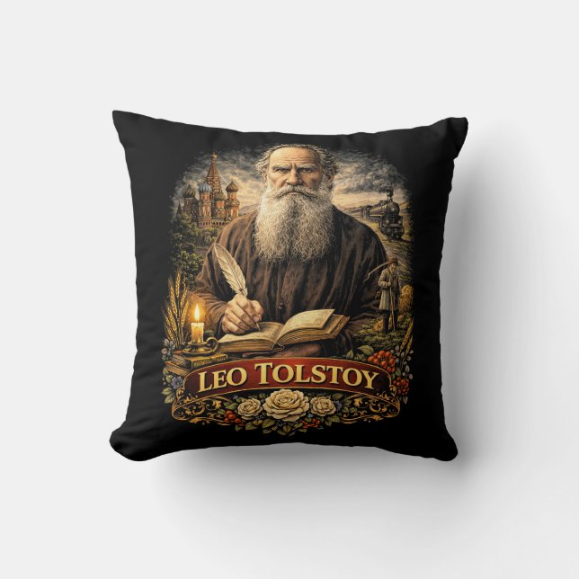 Coussin Léon Tolstoï (Recto)
