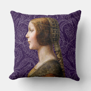 Coussin Leonardo da Vinci Portrait La Bella Principessa