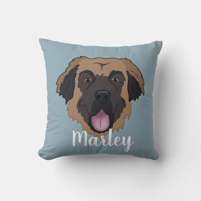 Coussin Leonberger personnalisable (Recto)