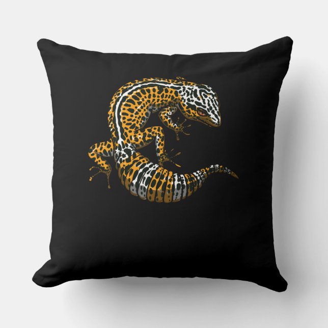 Coussin Leopard Gecko Lizard Reptile (Recto)