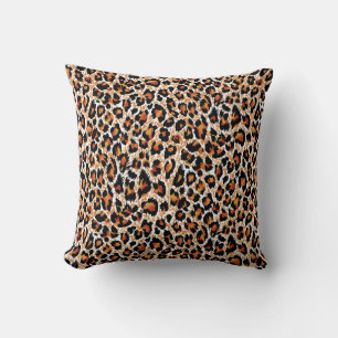 Coussin Leopard Géométrique : Illustration à motifs