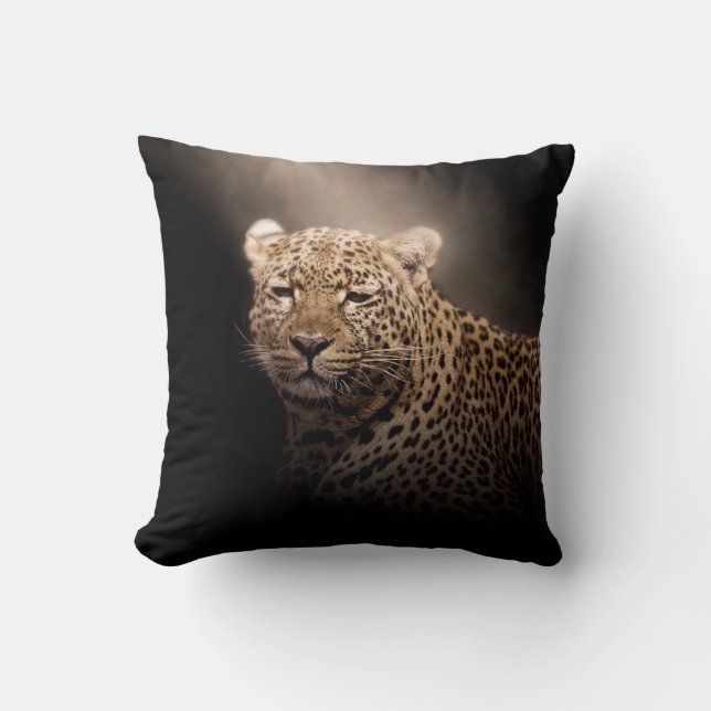 Coussin Léopard Panthère Animal Sauvage Safari Jungle Afri (Recto)