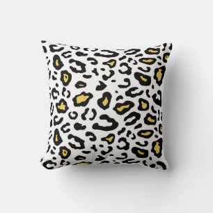 Coussin Léopard peau transparente motif