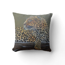 Coussin Leopard Rock