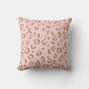 Coussin Léopard rose moderne Abstrait Cheetah Spots Motif