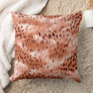 Coussin Léopard rose rose