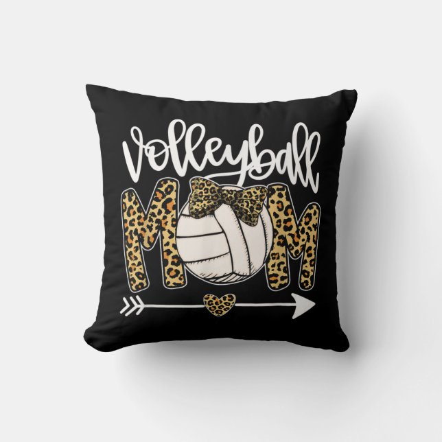 Coussin Leopard Volleyball Maman Fun Ball Maman Fête des m (Recto)