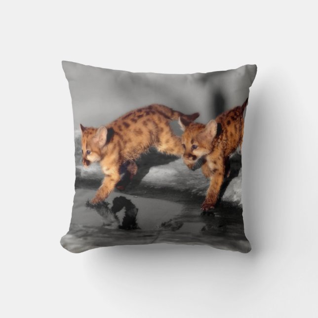 Coussin Léopards de bébé (Recto)