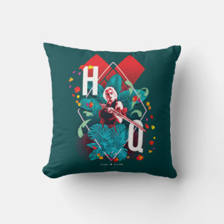 Coussin L'équipe du suicide | Harley Quinn Floral Diamond
