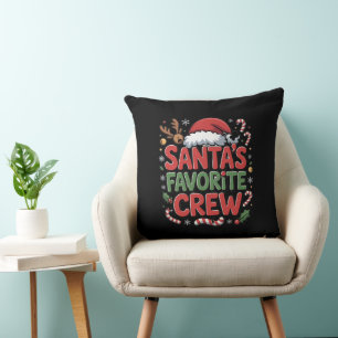 Coussin L'équipe préférée du Père Noël