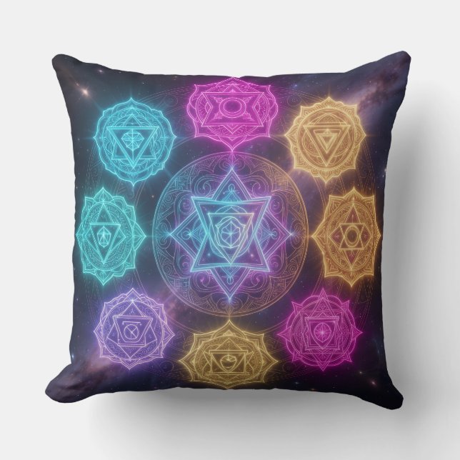 Coussin Les 7 Chakras (Recto)