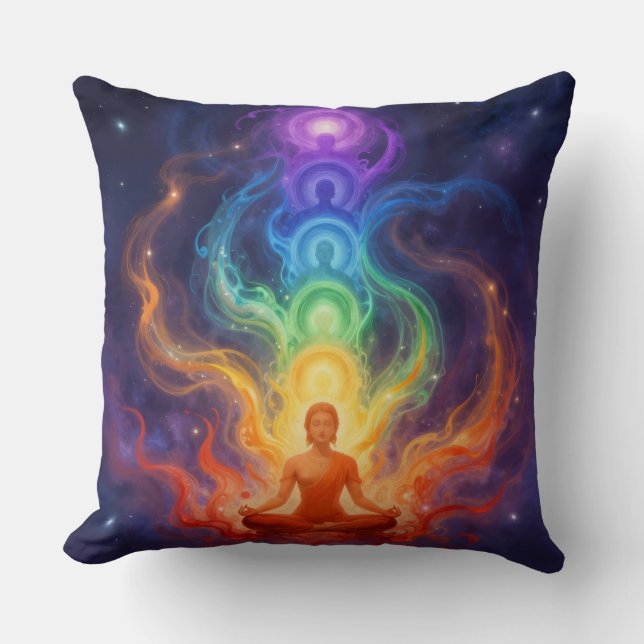 Coussin Les 7 Chakras (Recto)