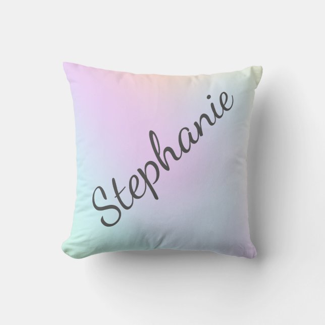 Coussin Les Ados Ombre Holographique Purple Blue Aqua (Recto)
