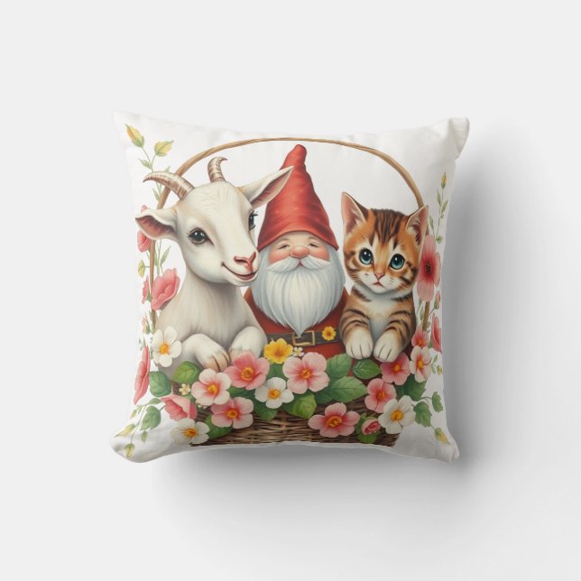 Coussin Les aides du jardinier (Recto)