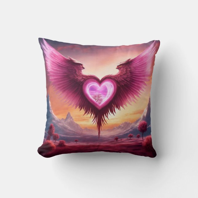 Coussin Les ailes Whimsical" (Recto)