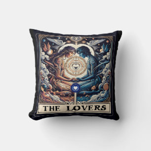 Coussin LES AMANTS Tarot Céleste Homme & Femme Âmes sœurs