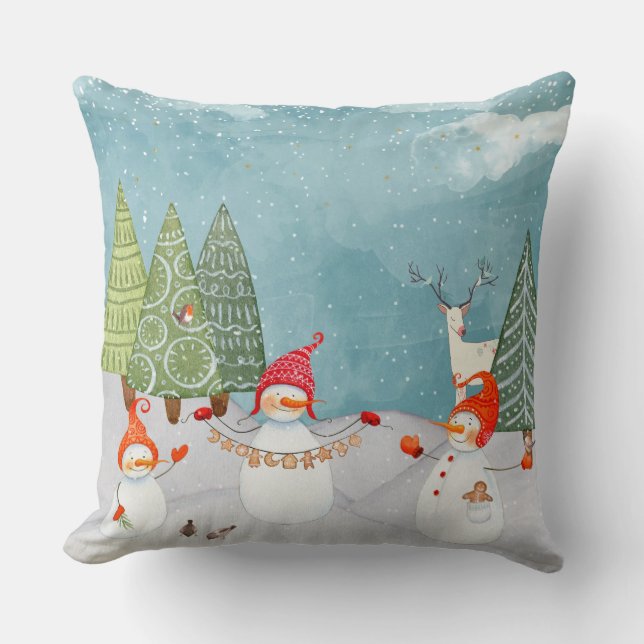 COUSSIN LES AMIS DE SNOWMAN & WOODLAND EN WONDERLAND HITER (Recto)