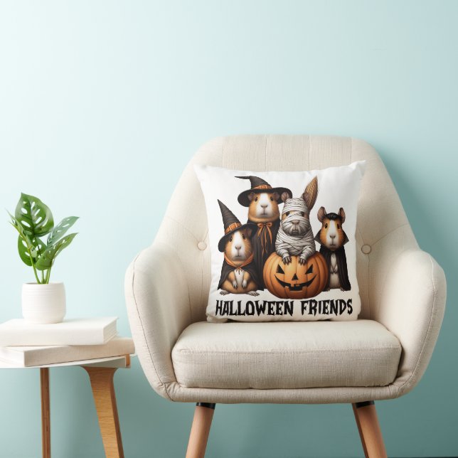 Coussin Les amis d'Halloween Capybara (Chaise)