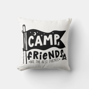Coussin Les amis du camp sont les meilleurs amis