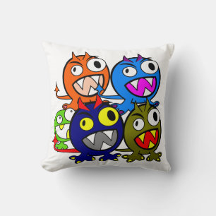 Coussin Les amis du monstre d'Halloween