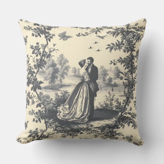 Coussin Les amoureux français (Recto)