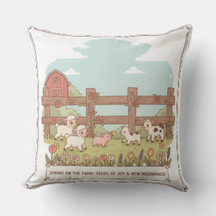 Coussin les animaux de la ferme