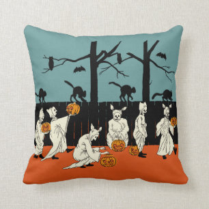 Coussin Les années 1900 tôt Halloween "spectres de cru s