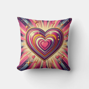 Coussin les années 70 coeur pop art/Mug de Saint Valentin