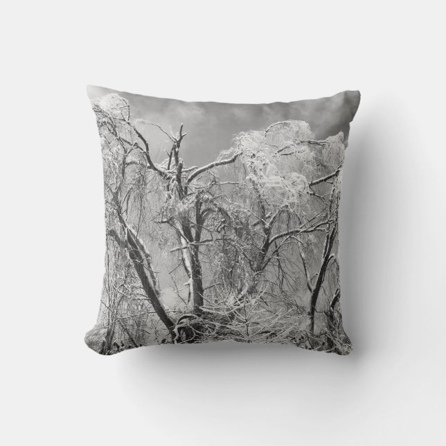 Coussin les arbres l'hiver (Recto)