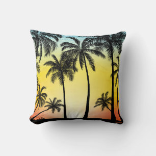 Coussin Les arbres tropicaux d'été