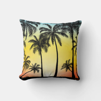 Coussin Les arbres tropicaux d'été