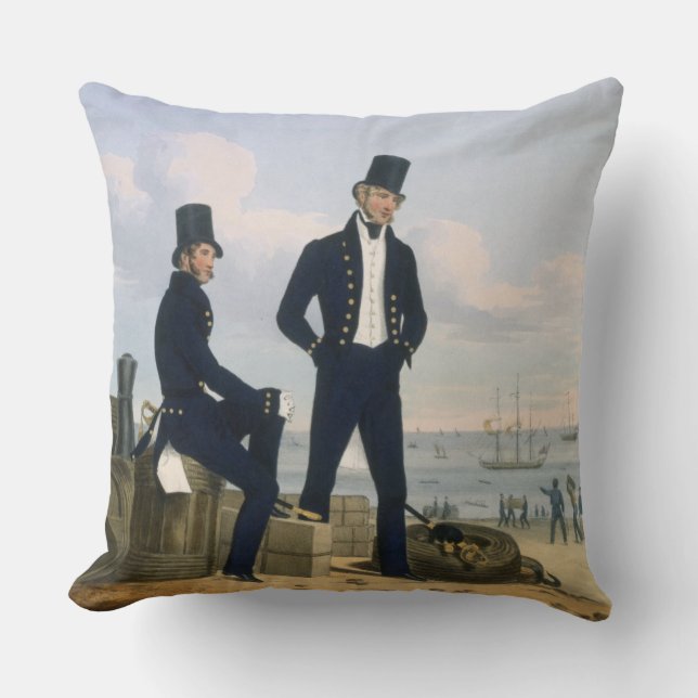 Coussin Les artilleurs, maîtres d'équipage et (Recto)