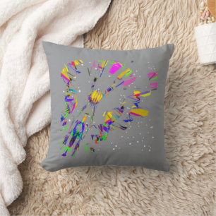 Coussin Les Arts numériques futuristes