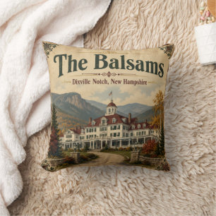 Coussin Les Balsams Dixville Notch New Hampshire Vintage