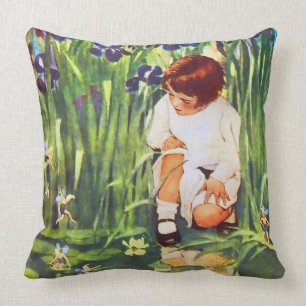 Coussin Les beaux-arts féeriques de Jessie Willcox Smith