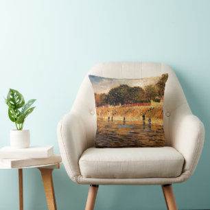 Coussin Les berges de la Seine par Vincent van Gogh