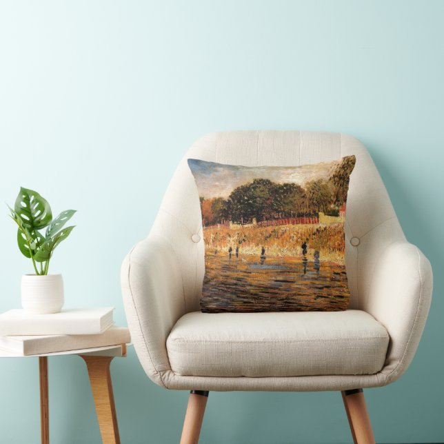 Coussin Les berges de la Seine par Vincent van Gogh (Chaise)