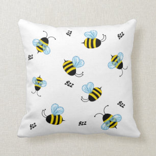 Coussin Les bourdonnements d'abeilles bourdonnantes