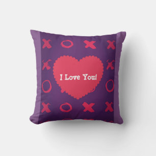 Coussin Les câlins et les baisers Si vous lancez un oreill
